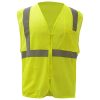 Class 2 Hi Vis Mesh Zippered Safety Vest