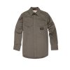 Rasco FR Gray Long Sleeve Dress Shirt