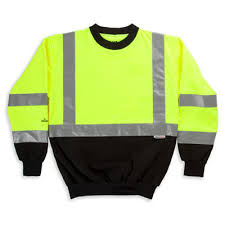 Hi vis crew top neck sweatshirts