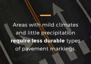 weather conditions affect on pavement paint