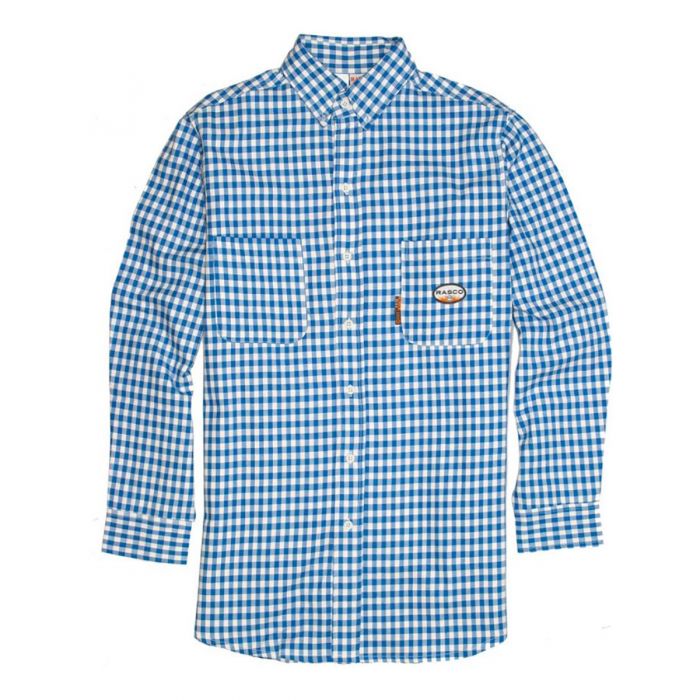white and blue plaid shirt women's