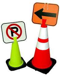 Traffic Control Cone Signs