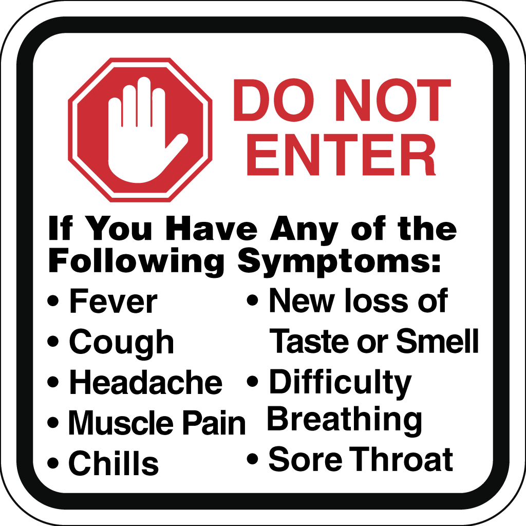 covid 19 do not enter sign for sale de gemmill