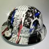 side of a 2nd amendment hydro dipped hard hat