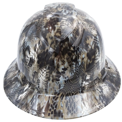 Full Brim Camo Pattern Hard Hat 4 Pt Suspension-D.E. Gemmill