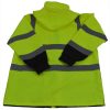 back of a petra roc high visibility yellow safety jacket