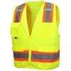 26200 Pyramex Class 2 Hi Vis Vest with Clear Pocket