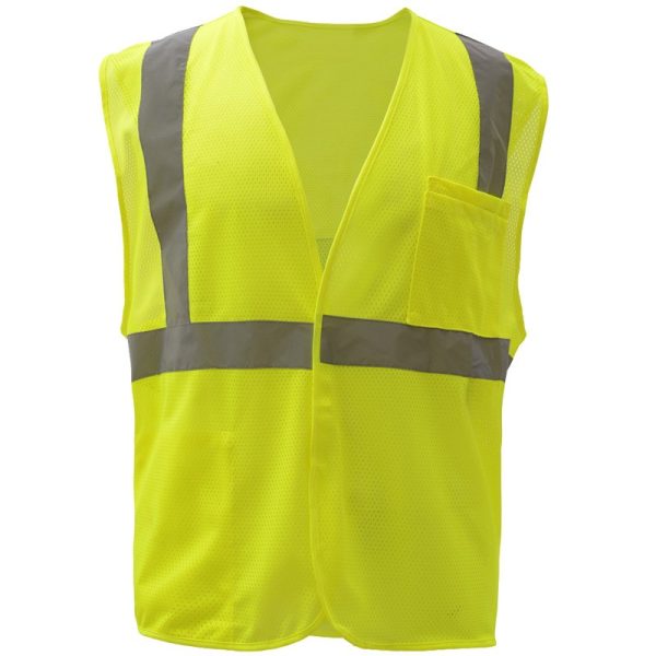 Class 2 Hi Vis Mesh Hook and Loop Safety Vest