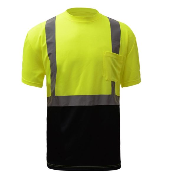 Class 2 Black Bottom Lime Short Sleeve T-Shirt