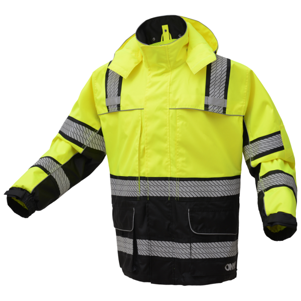 Class 3 Ripstop Rain Jacket w/Teflon and Segmented Tape