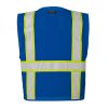 Enhanced Visibility Multi-Pocket Blue Mesh Vest - Image 2