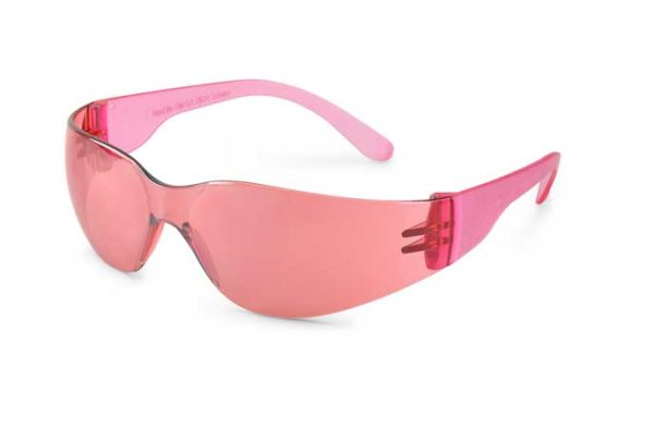 She's in Construction - Starlite SM Pink Mirror Pink Frame Safety Glasses