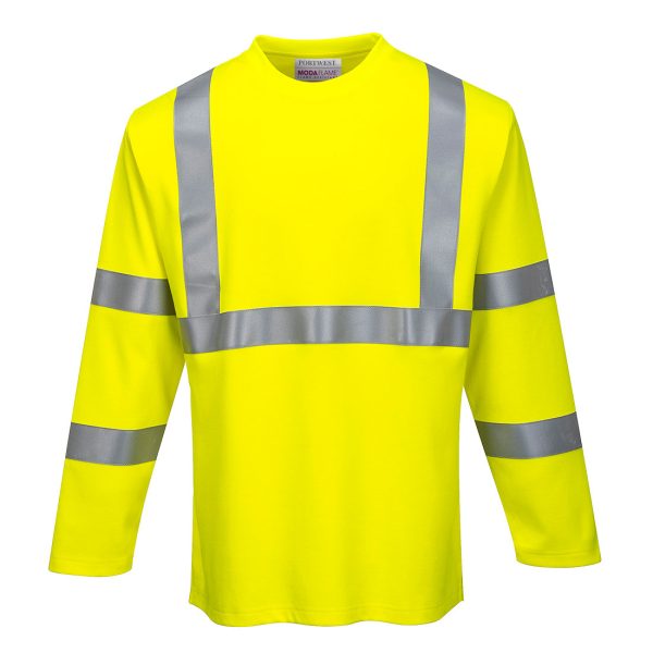 Class 3 Flame Resistant Long Sleeve Hi-Vis T-Shirt