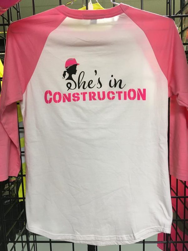 She's in Construction Baseball T-Shirt