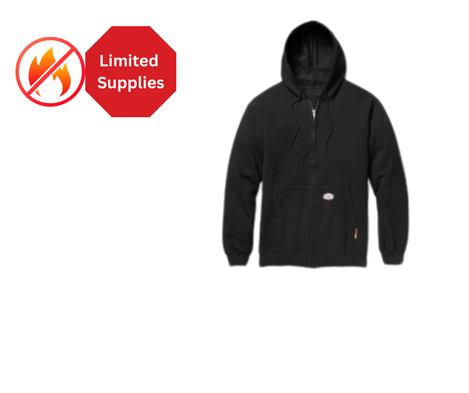 black hooded sweatshirt