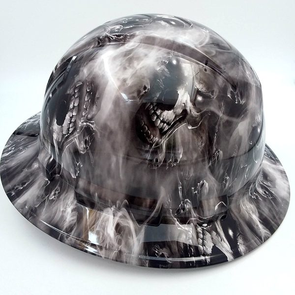 Full Brim Hades Demon Devil Hard Hat with 4 Point Ratchet Suspension