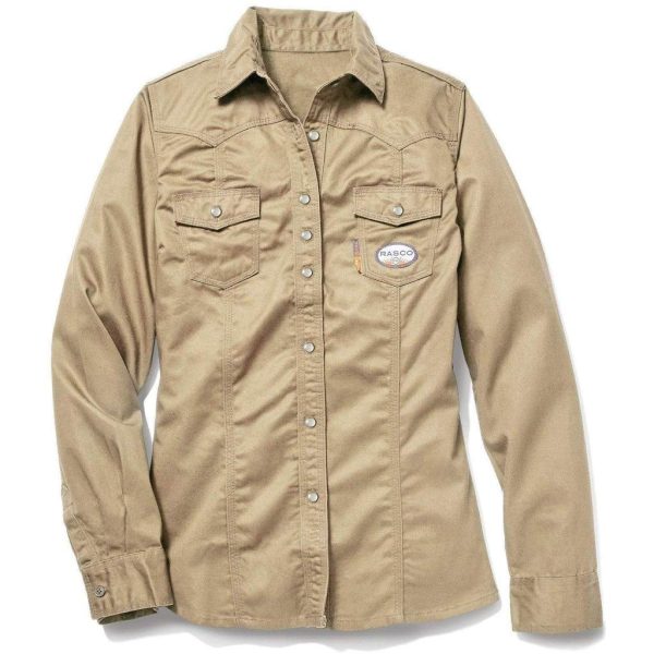 Womens FR 7.5oz Khaki Work Shirt