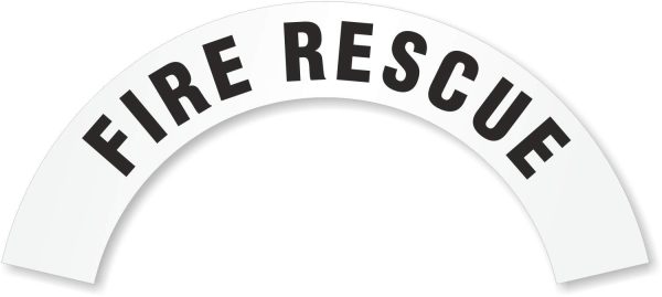"Fire Rescue" Helmet Crescent