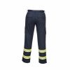back of iona work pants with reflective strips