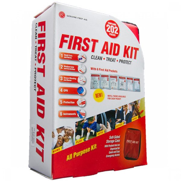 202 Piece Soft Sided First Aid Kit