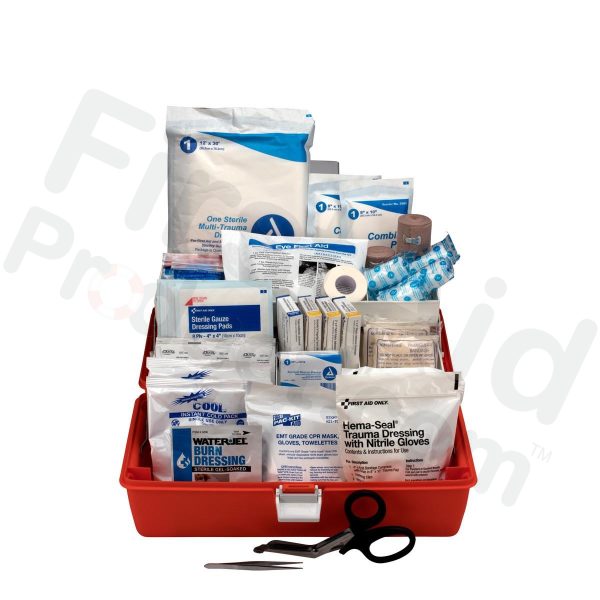 Small 98 Piece First Responder Kit with Plastic Case