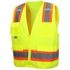 26200 Pyramex Class 2 Hi Vis Vest with Clear Pocket