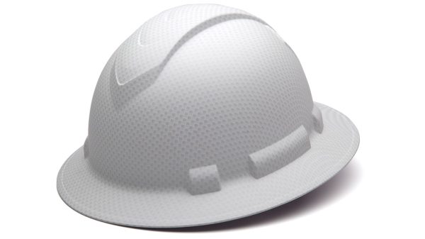 Ridgeline Hydro Dipped Full Brim Hard Hat- White Graphite Pattern