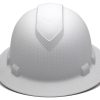 Ridgeline Hydro Dipped Full Brim Hard Hat- White Graphite Pattern - Image 2