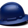 Ridgeline Hydro Dipped Full Brim Hard Hat- Matte Blue Graphite Pattern - Image 3