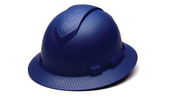 Ridgeline Hydro Dipped Full Brim Hard Hat- Matte Blue Graphite Pattern