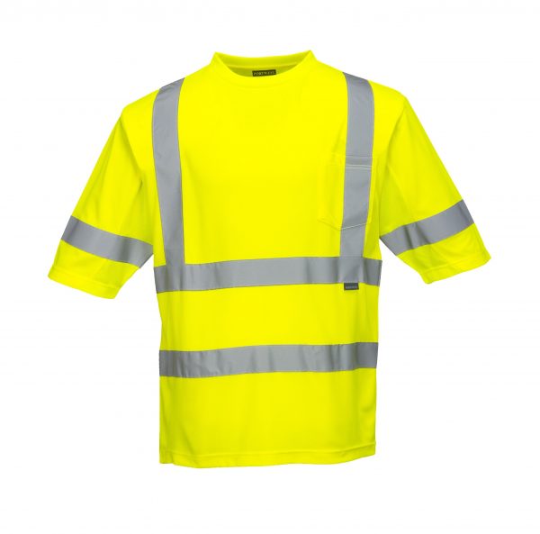Portwest Class 3 Comfort Cotton Mesh Panel T-Shirt