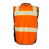*She's in Construction - Black Series Class 2 Surveyor Vest with Back Pouch Pocket- Orange - Image 2