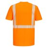 Portwest Class 2 Hi Vis Orange Segmented Tape Short Sleeve T-Shirt - Image 2