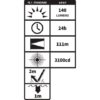 Nightstick LED Flashlight with Green Laser - Image 5