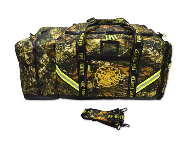 Camouflage 3XL Firefighter Step-In Gear Bag w/ Helmet Compartment – Deep Woods Camo