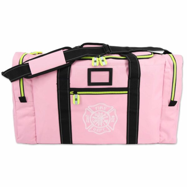 She's in Construction - Value Step-In Turnout Gear Bag w/ Side Pockets and Shoulder Strap- Pink