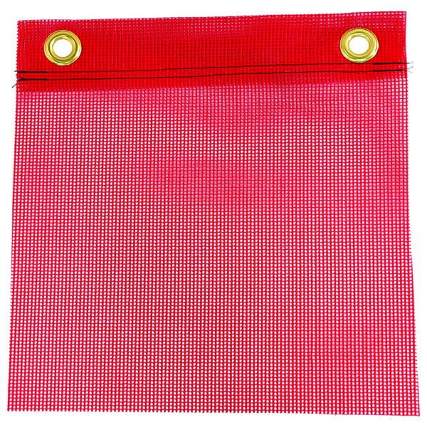 12" RED MESH FLAG WITH GROMMETS 18″ RED MESH FLAG W/GROMMETS