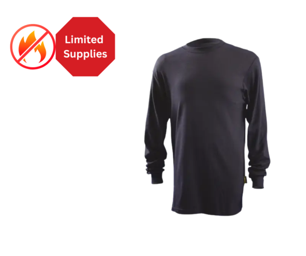 *(FR) - Navy - Occunomix Classic Flame Resistant Long Sleeve T-Shirt