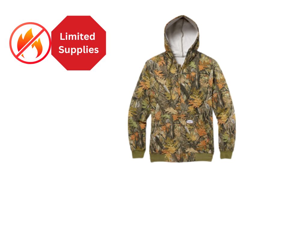 hooded zip up camo