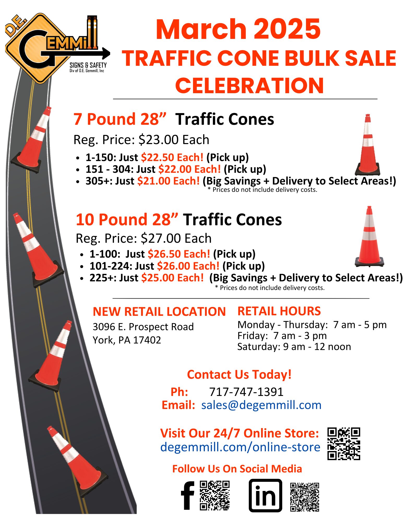 _Retail - 2025 March Sales Flyer - Traffic Cone Bulk Sale Celebration