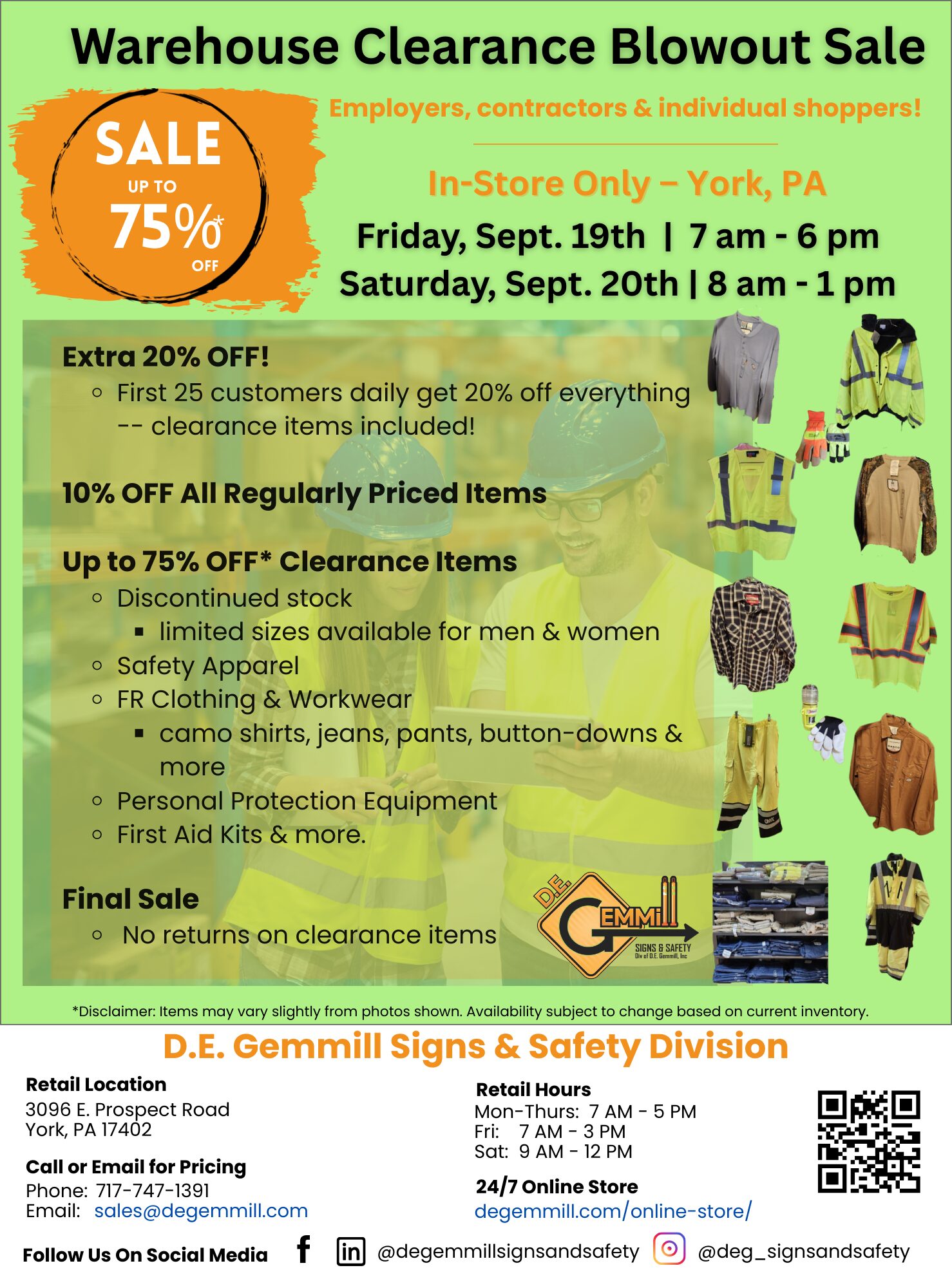 Up to 75% off Clearance Items - NEW FLYER - September 2025 .....