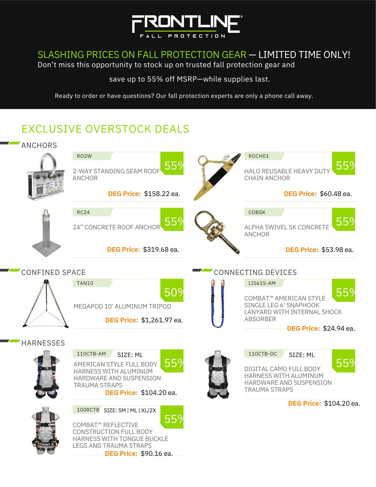 November 2025 - Up to 55% off Frontline Fall Protection Sale | $10 Off Illumeagear Halos | Guardian Angel Promotion - Image 3